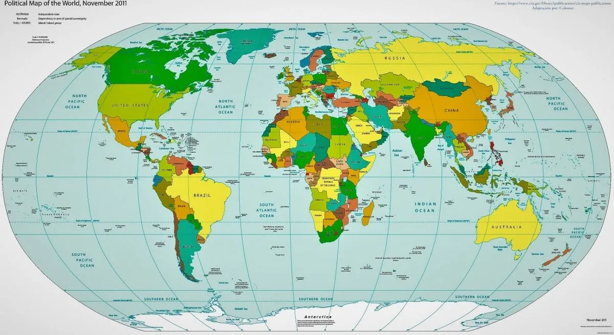 ▷ MAPAMUNDI Político: Mapas para Descargar e Imprimir | Imágenes Totales