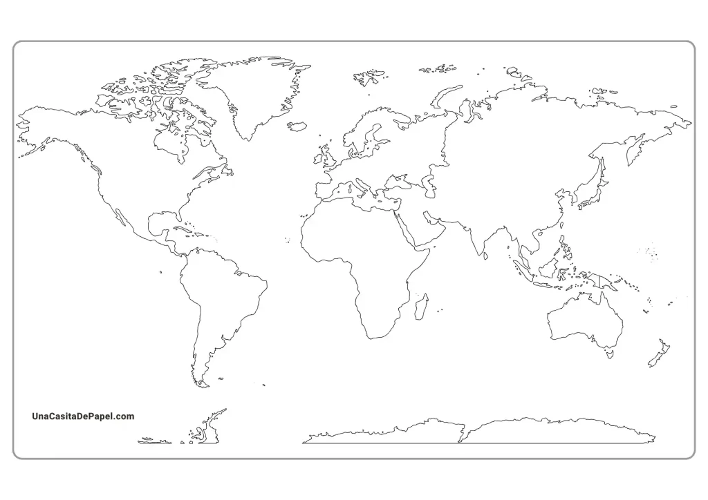 Mapamundis ❤️para imprimir