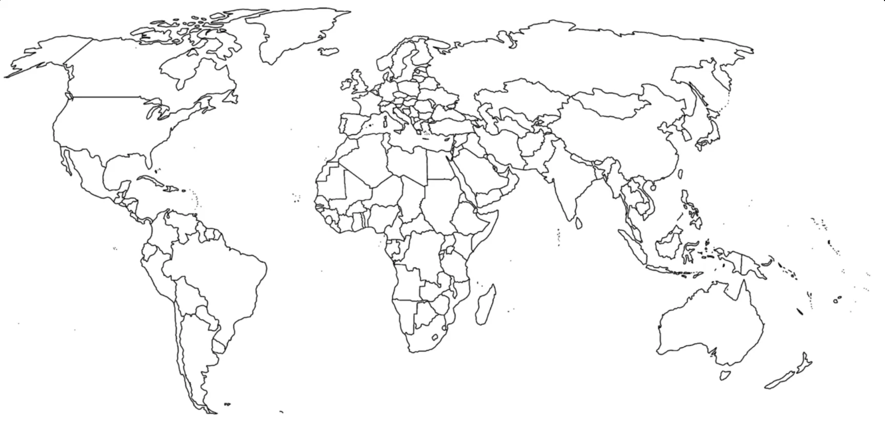 ▷ Mapamundis políticos para imprimir | Mapas del mundo de todo tipo