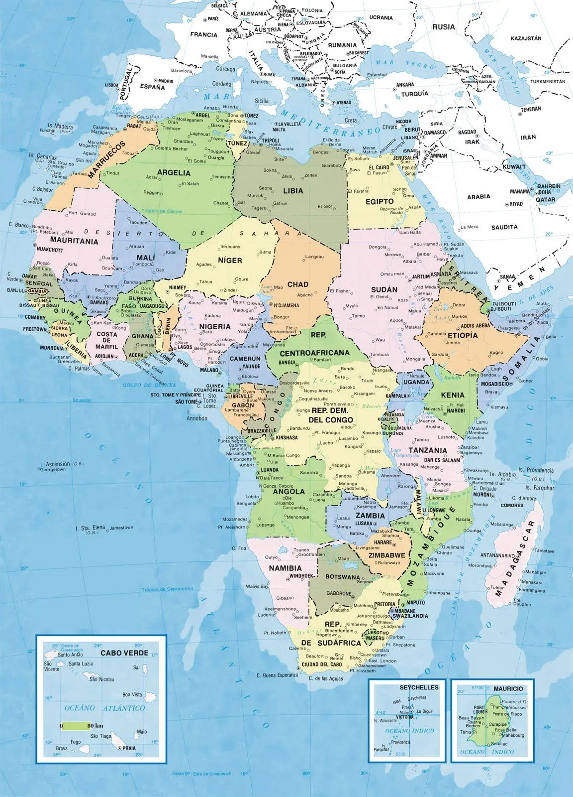 Los mapas de África más útiles, interesantes y curiosos ...