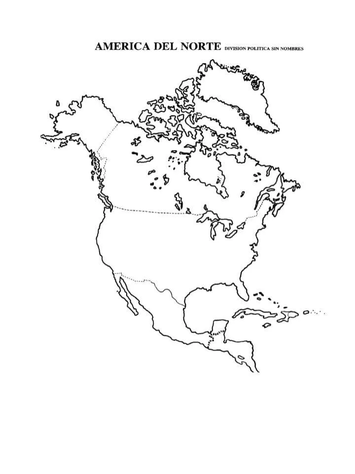 Mapas de América del Norte - Descarga ahora con nombres