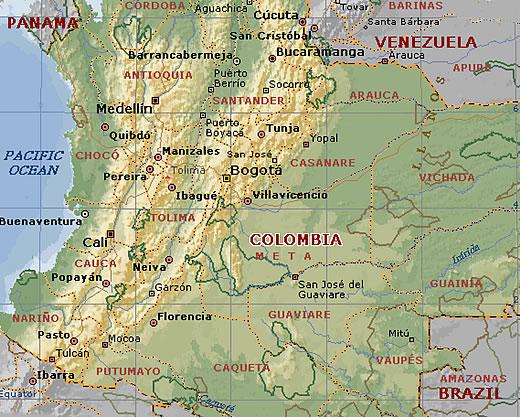 Mapas de Cartagena de Indias - Colombia - América del Sur