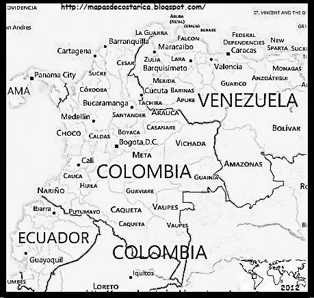 MAPAS DE: COLOMBIA, America