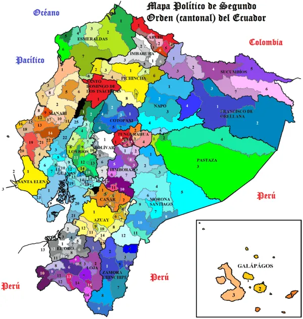 Mapas de Ecuador - Ecuador Noticias