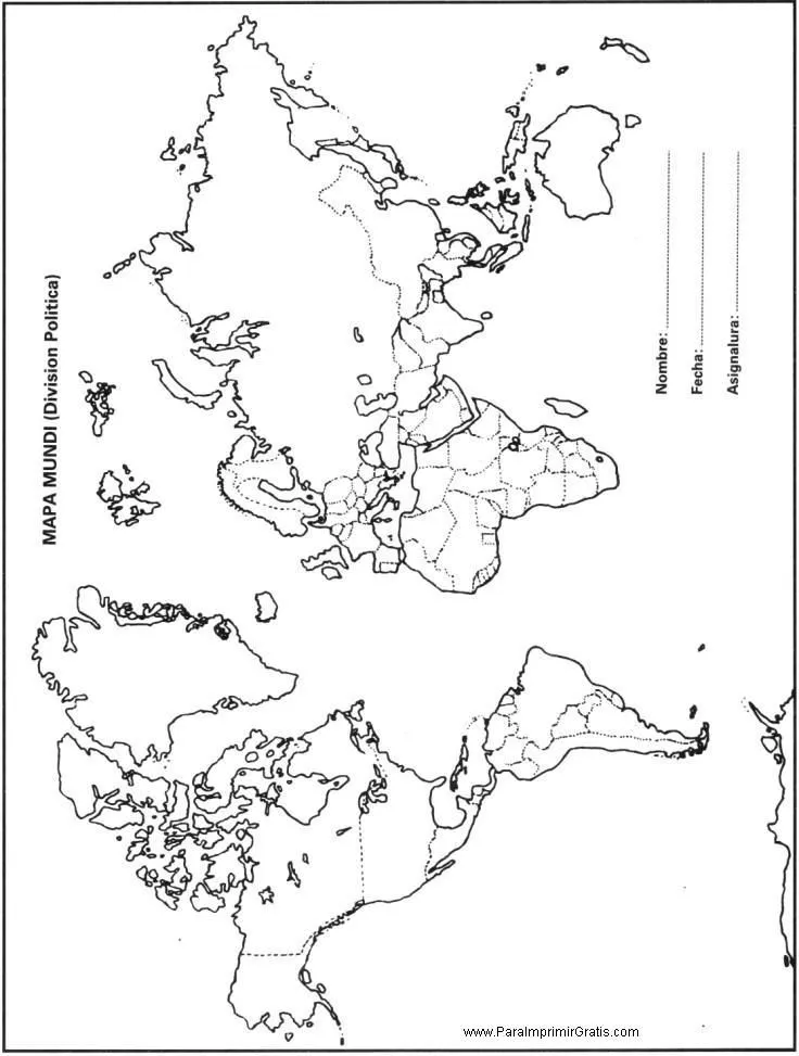 Mapas Escolares para Imprimir | Mapamundi para imprimir, Mapa para  colorear, Organizadores gráficos