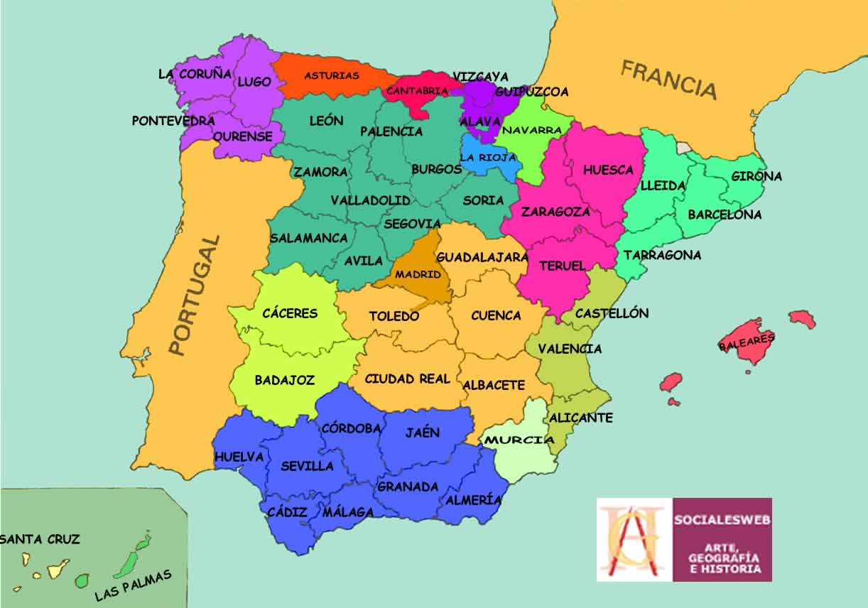 MAPAS DE ESPAÑA. FÍSICOS, POLÍTICOS Y MUDOS | JUGANDO Y APRENDIENDO