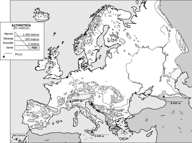 Mapas de Europa para colorear - Imagui