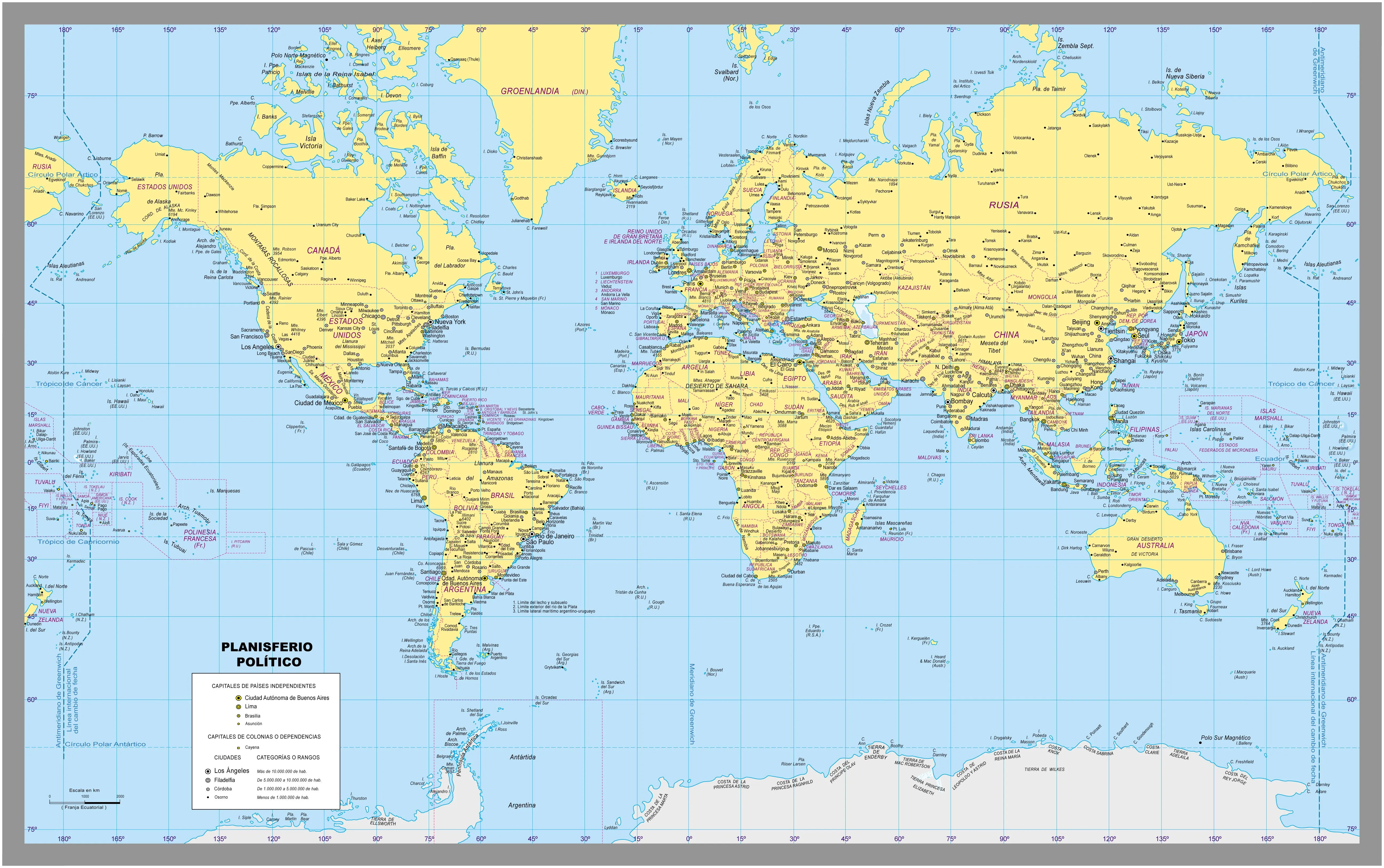 Mapas geografía