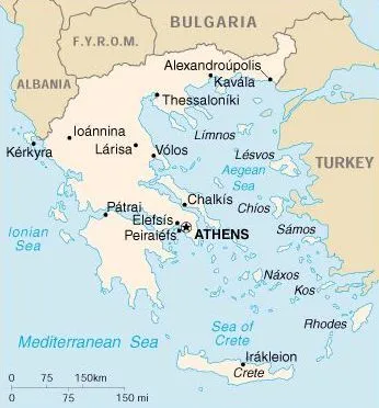 Mapas de Grecia y las Islas