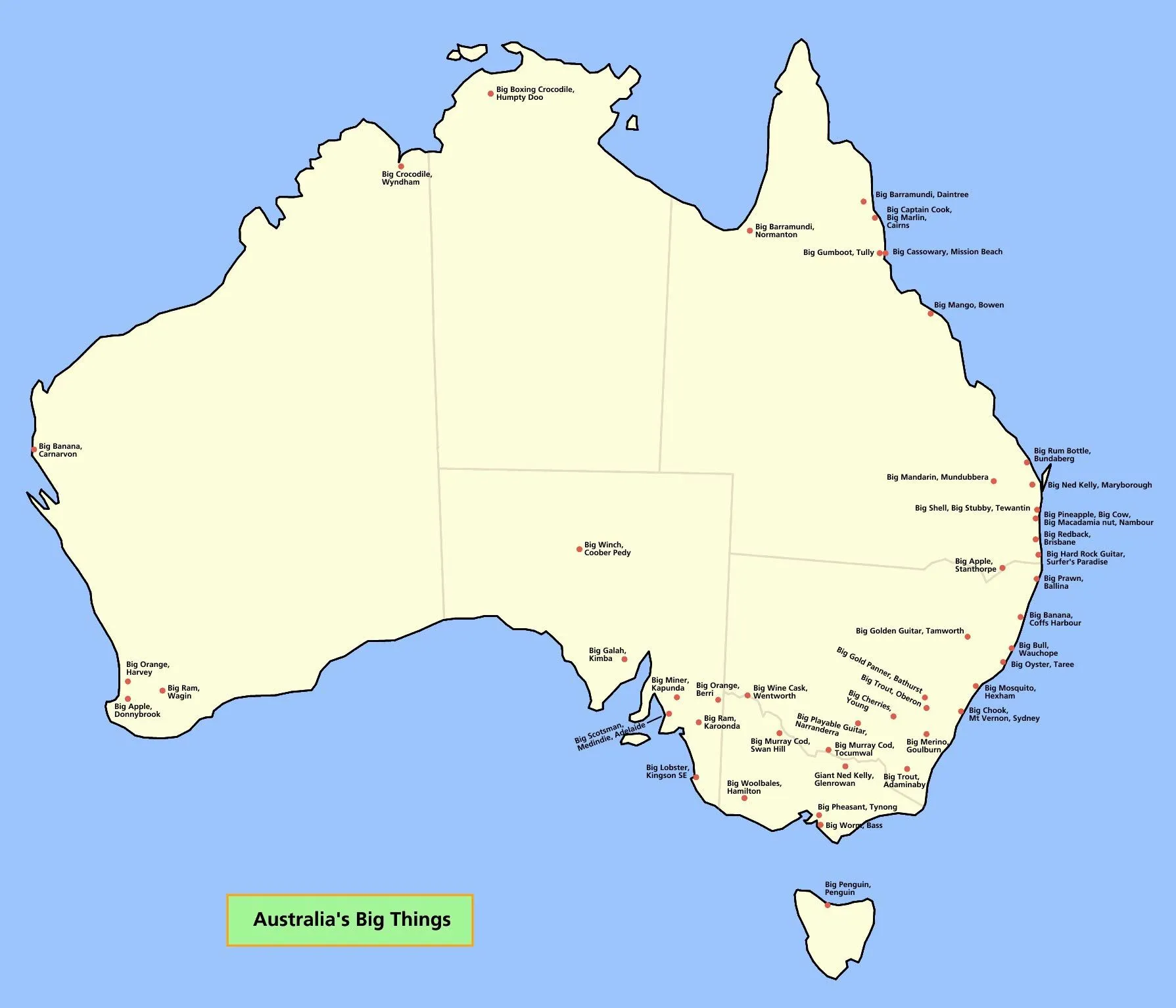 Mapas imprimidos de Australia con posibilidad de descargar