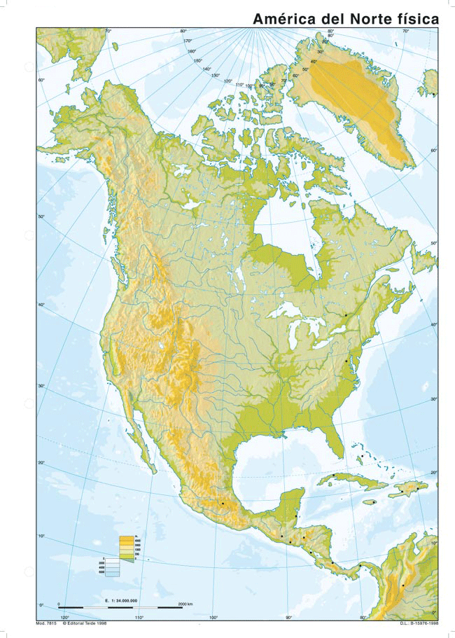 Mapas mudos África, América de Norte y América del Sur ...