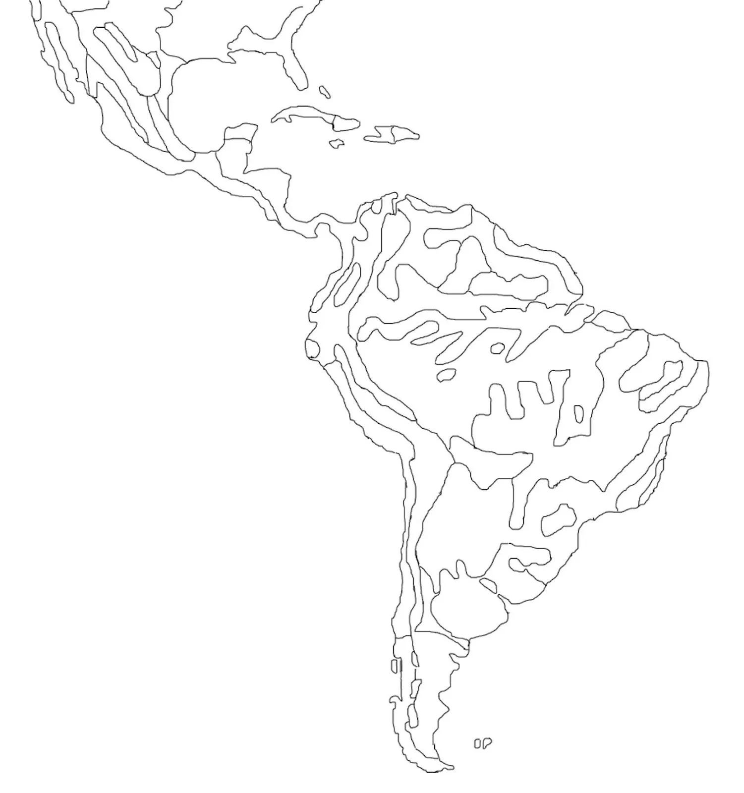 Mapas mudos de América Latina - Imagui