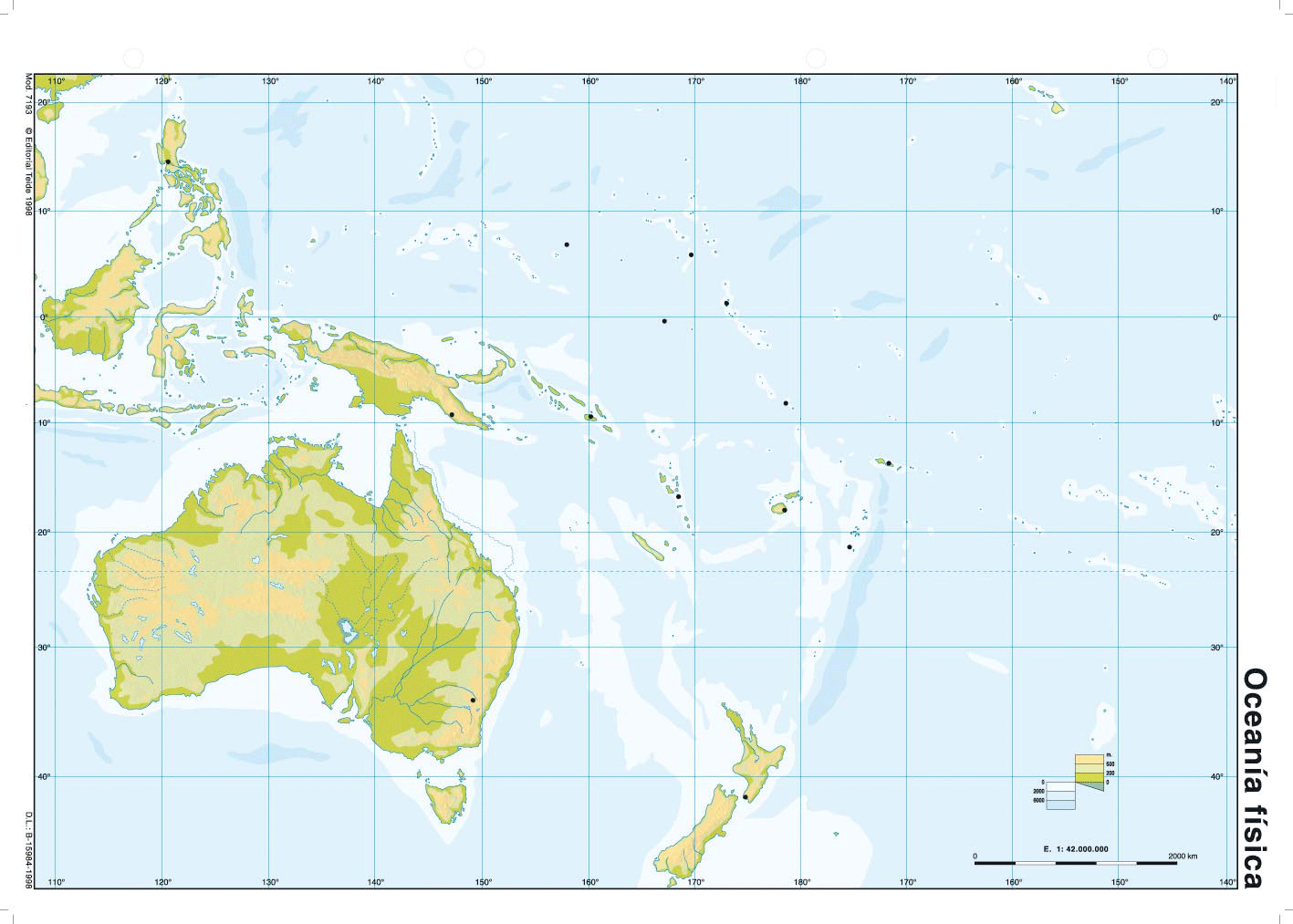 Mapas mudos Asia, Oceanía y Planisferio | GEOHISTORIAYMAS