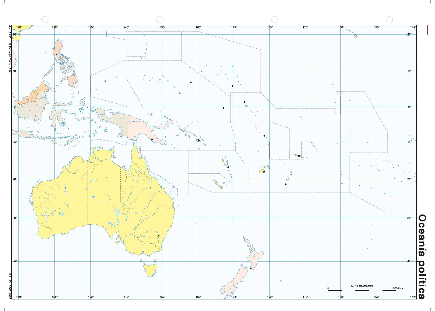 Mapas mudos Asia, Oceanía y Planisferio | GEOHISTORIAYMAS