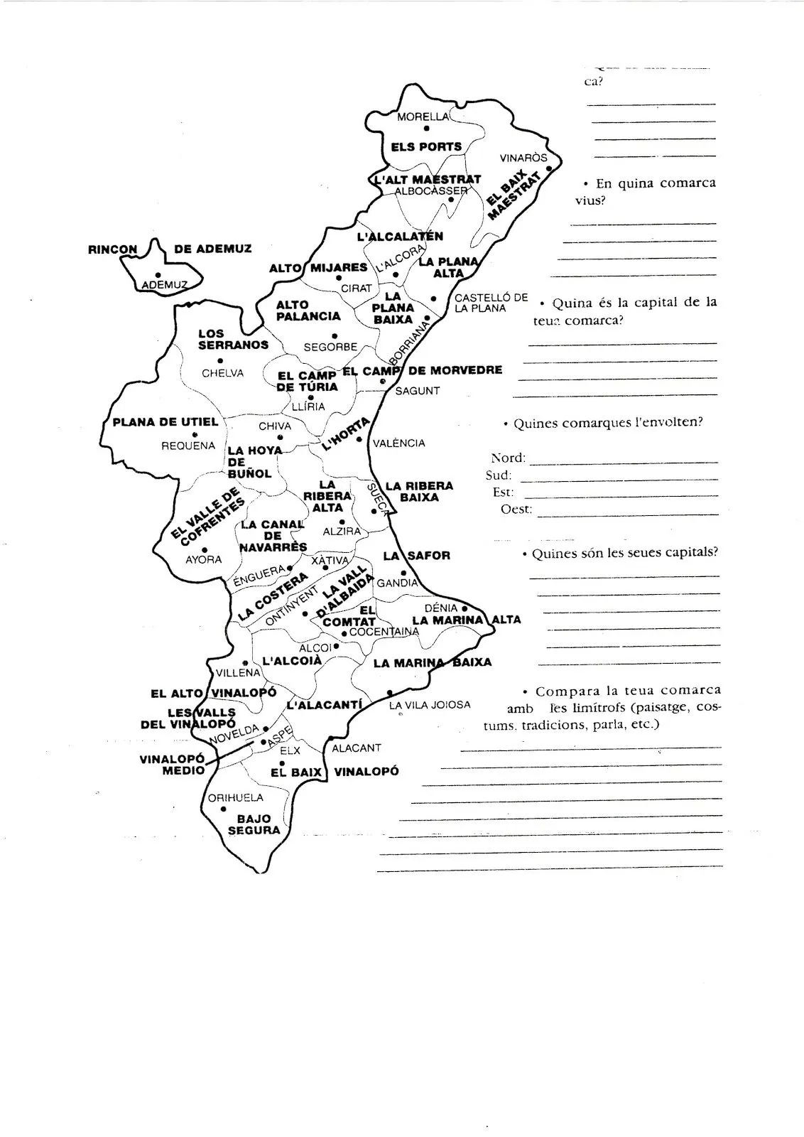 Mapa Mudo Fisico Comunidad Valenciana Para Imprimir Imagui 4576