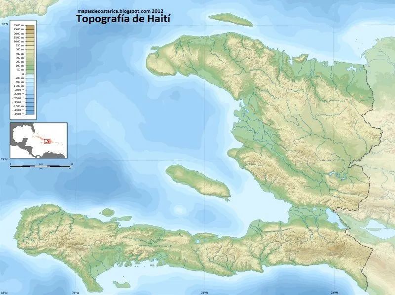 MAPAS DEL MUNDO: HAITI, America