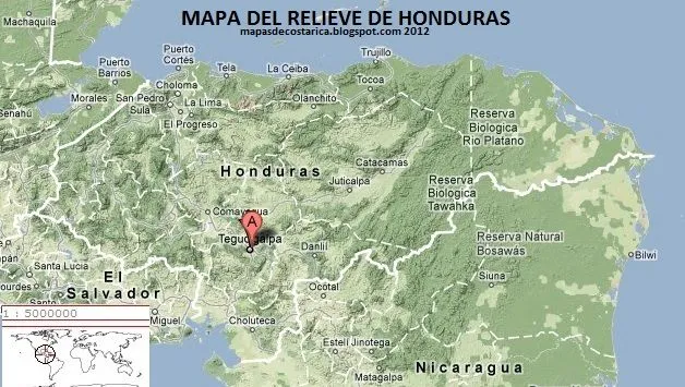 HONDURAS, America | MAPAS DE