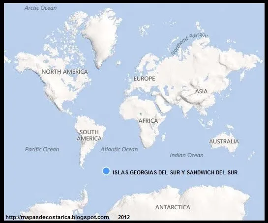 MAPAS DEL MUNDO: ISLAS GEORGIAS DEL SUR Y SANDWICH DEL SUR ...