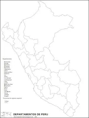 MAPAS DEL MUNDO: PERU, America