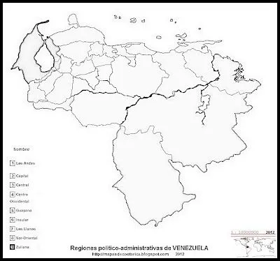 MAPAS DEL MUNDO: VENEZUELA / República Bolivariana de Venezuela ...