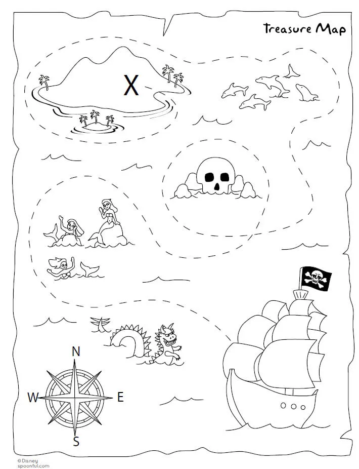 Mapas de piratas para imprimir - Imagui