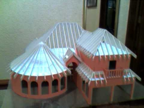 maqueta de casa estilo mediterraneo - YouTube