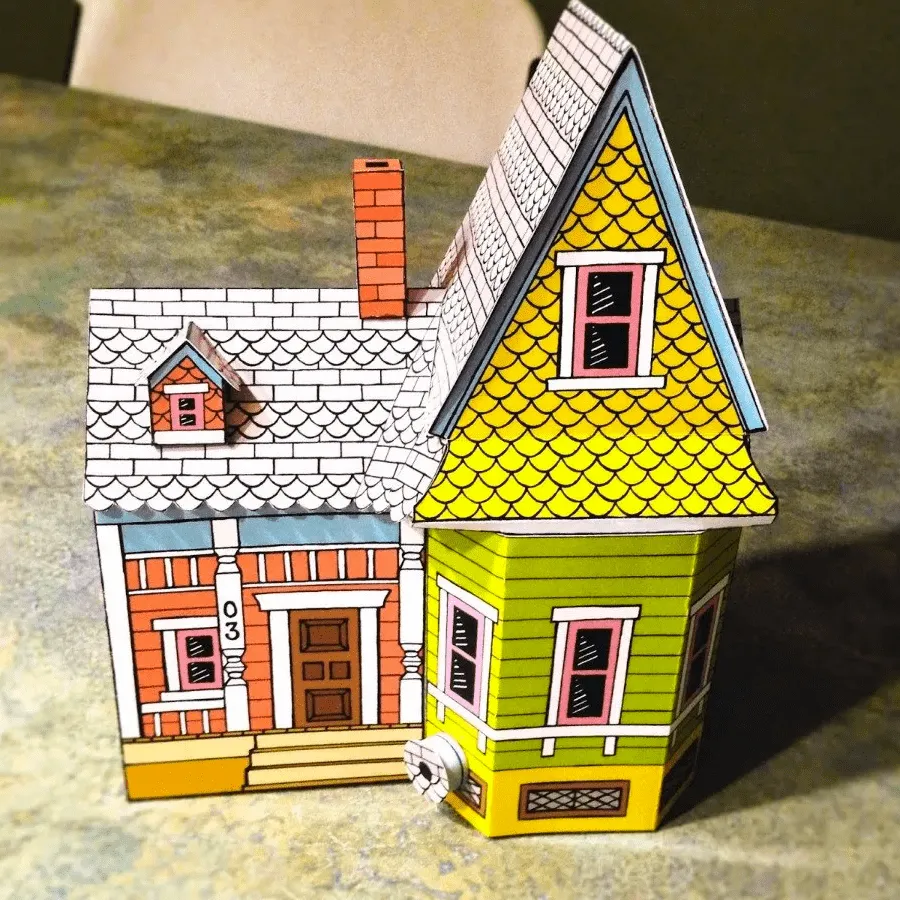 Maqueta Casa De Up Disney Para Imprimir Y Armar En Papel 3d | OrbitaPixel