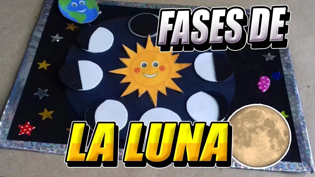 Como Hacer Maqueta De Las Fases De La Luna