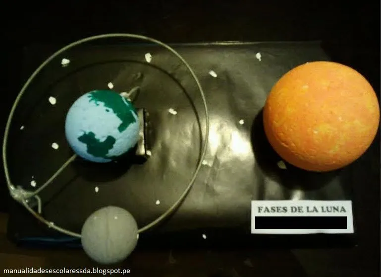 Maqueta: Fases de la Luna