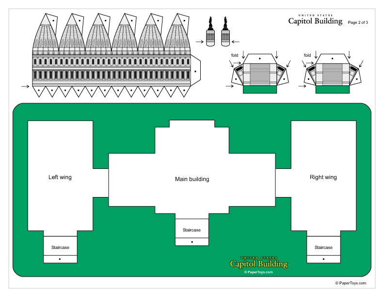 MAQUETA RECORTABLE DEL CAPITOLIO