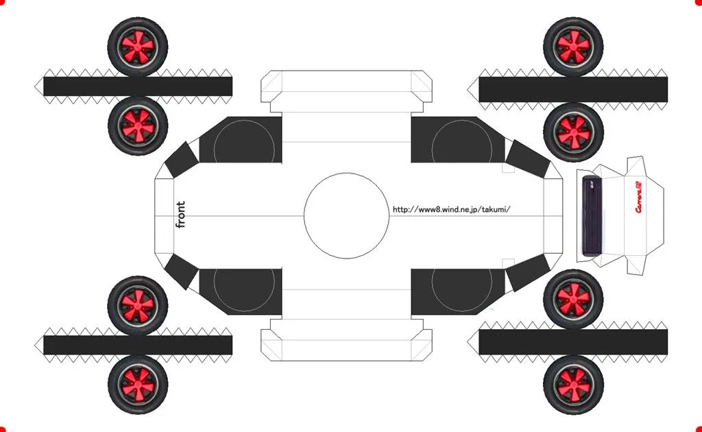 Maqueta Recortable Porsche Carrera Modelismo Papel Porsche Car ...