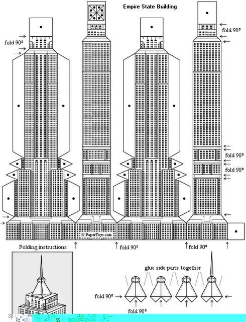 Maqueta del Empire State de Nueva York