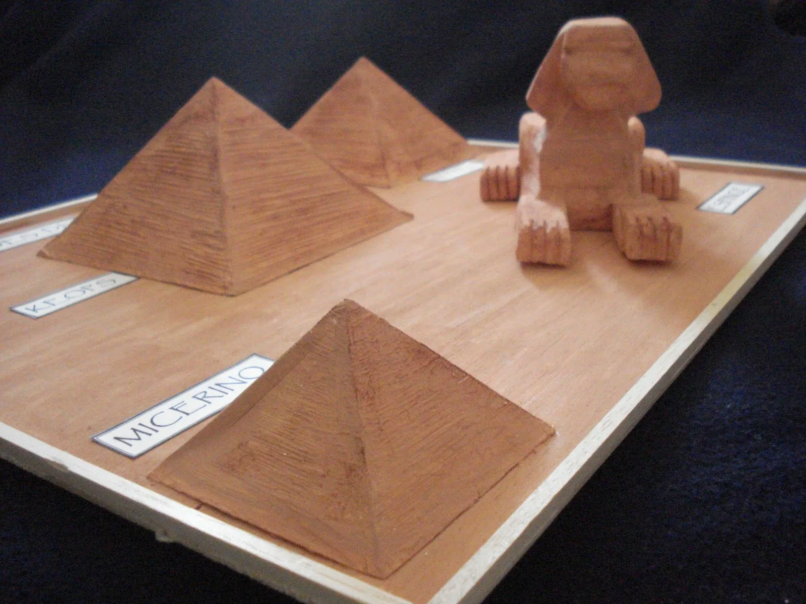 Maquetas y arte: PIRAMIDES DE EGIPTO Y ESFINGE