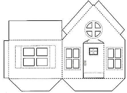 Maquetas de casas de carton para niños - Imagui