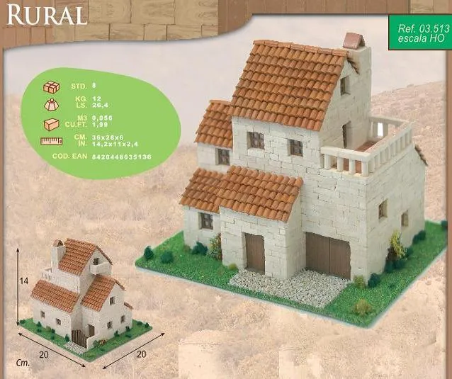 MAQUETAS CASAS MINIATURA PIEDRA