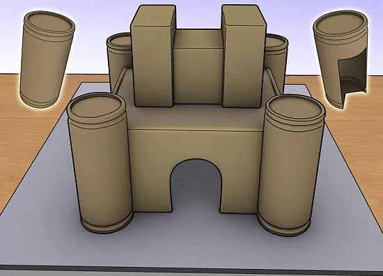 Como Hacer Maquetas: construir una maqueta de castillo