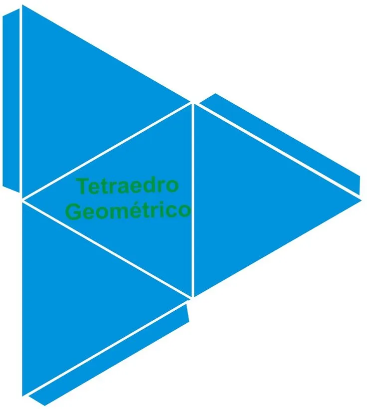 Como Hacer Maquetas: Plantilla de Tetraedro Geometrico | Como hacer maquetas,  Geometrico, Como hacer un triangulo