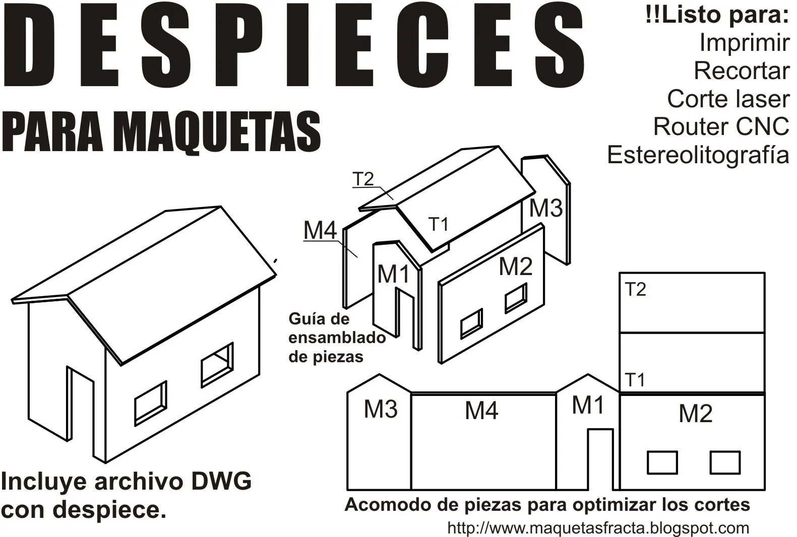 MAQUETAS PROFESIONALES: Despiece para Maquetas