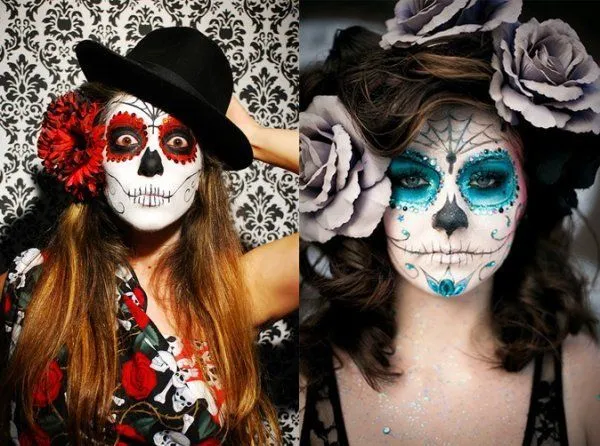 maquillage calavera | maquillage | Pinterest | Sugar Skull, Skull ...