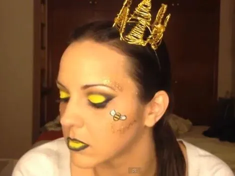 Maquillaje de abeja maya para niña - Imagui