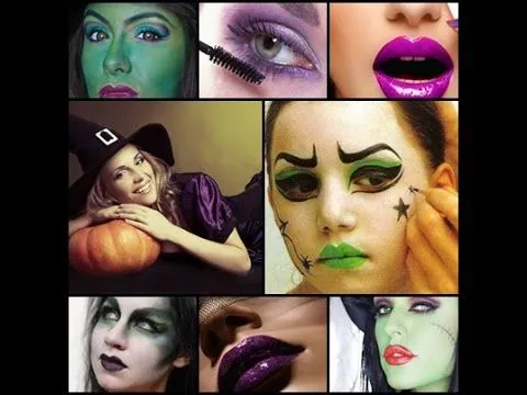 MAQUILLAJE DE BRUJA ♥ Ideas originales bruja sexy o malvada - YouTube