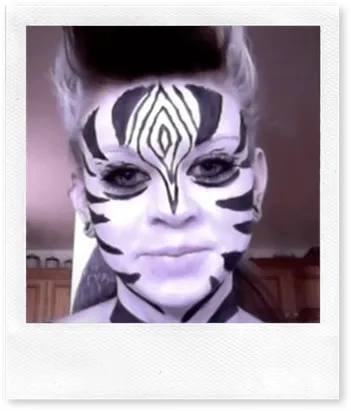 Hacer maquillaje de cebra para disfraz - Nos disfrazamos