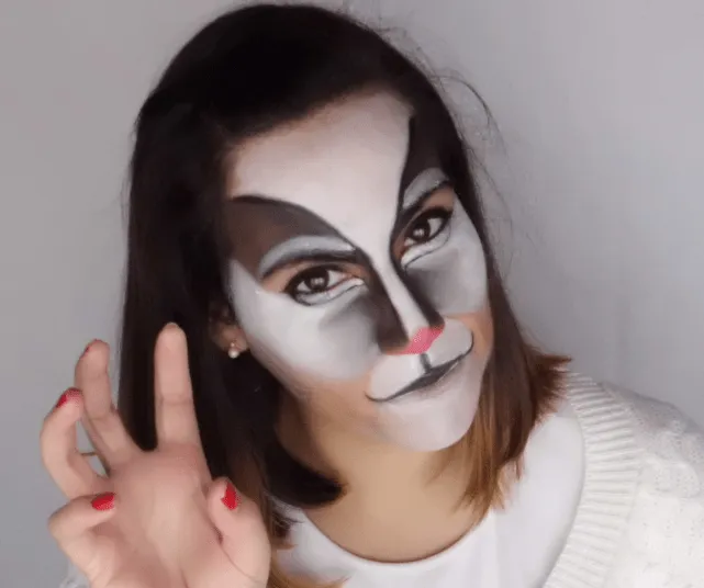 Maquillaje de gato para carnaval