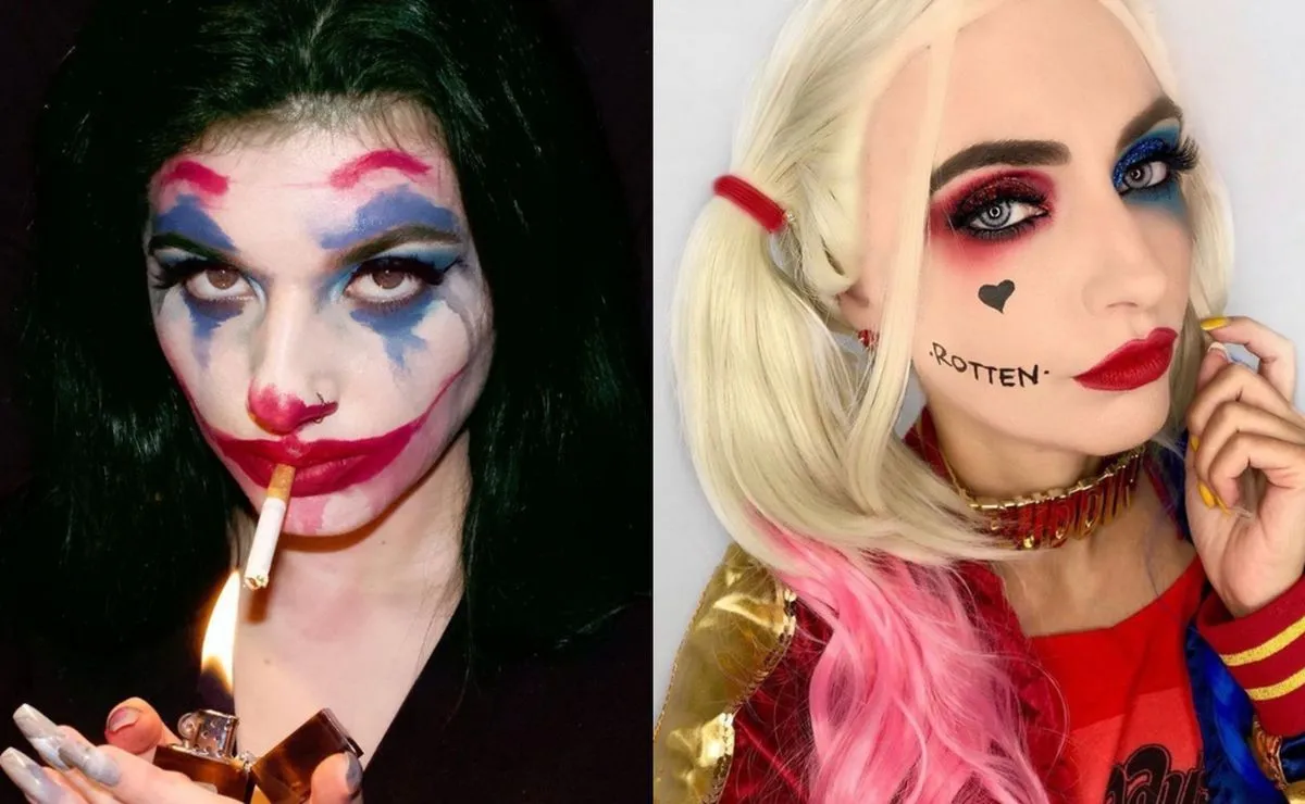 Maquillaje de Joker y Harley Quinn, aprende a hacerlos