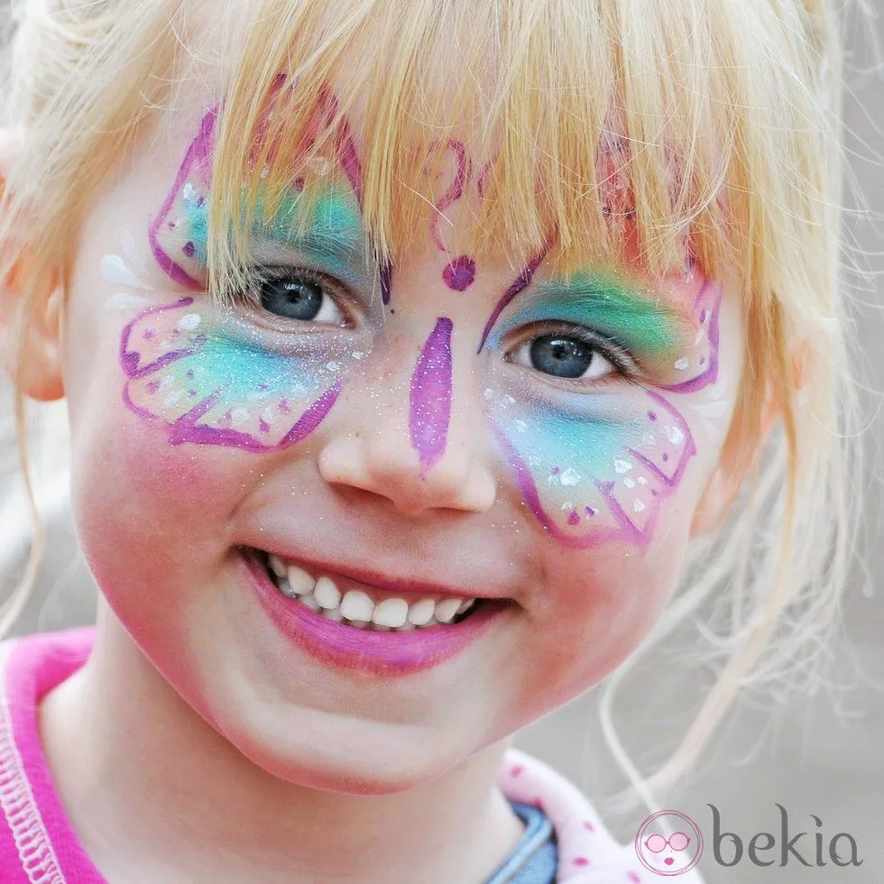 Maquillaje de mariposa para niñas: Maquillaje de Halloween para ...