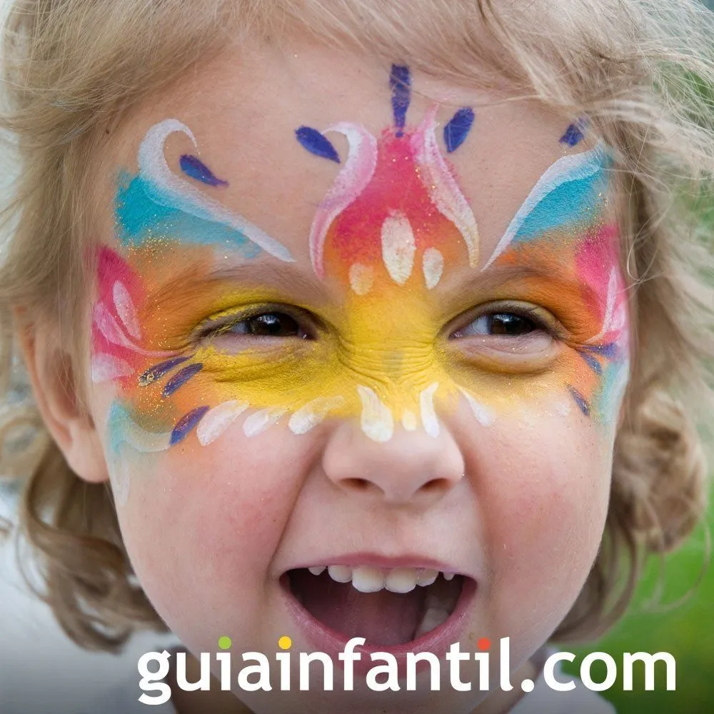 Maquillaje de máscara de princesa para niñas