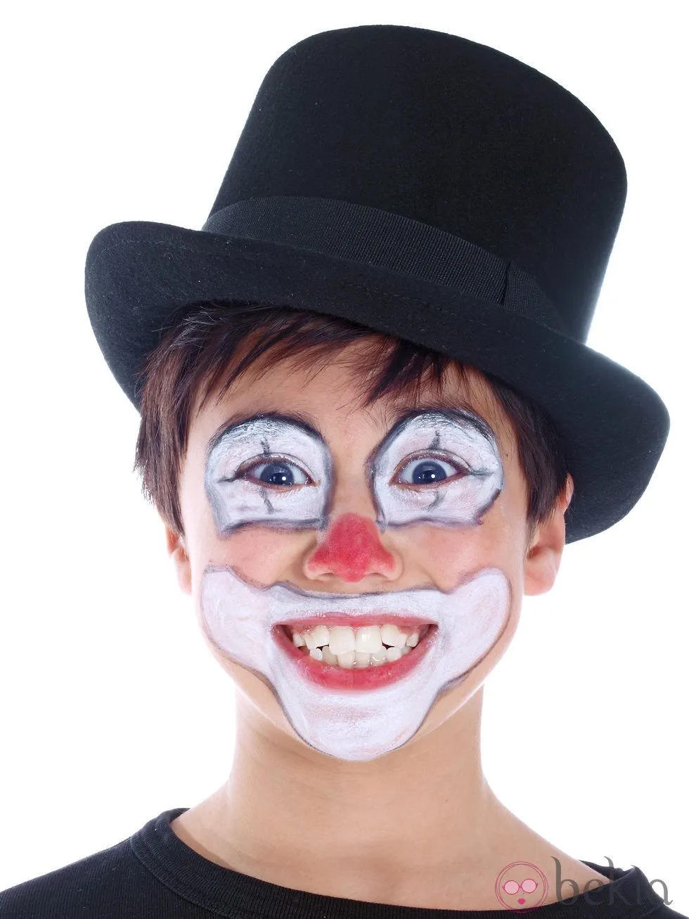 Maquillaje de payaso clásico para niños: Maquillaje de Halloween ...