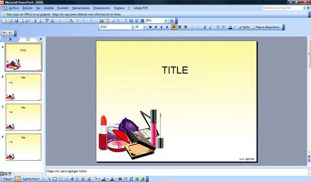 Maquillaje Plantilla PowerPoint | Plantillas PowerPoint Gratis