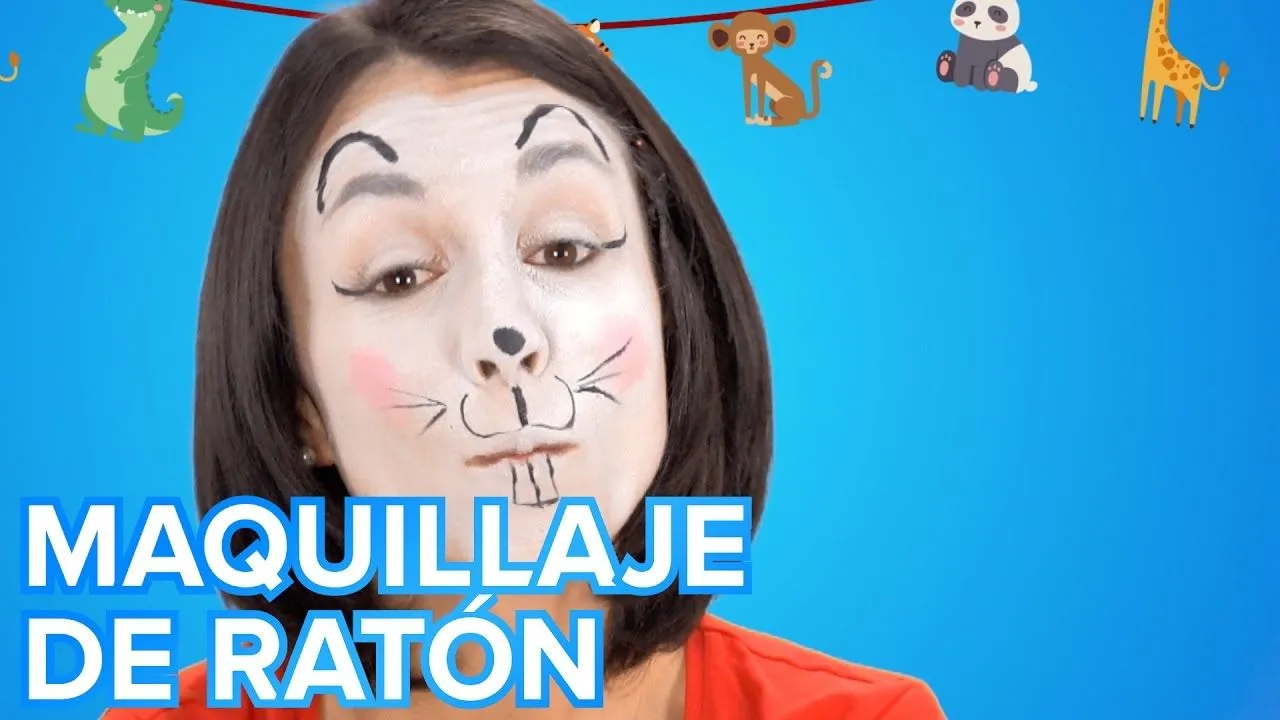 Maquillaje de ratón para disfraces infantiles | Tutorial paso a paso - YouTube
