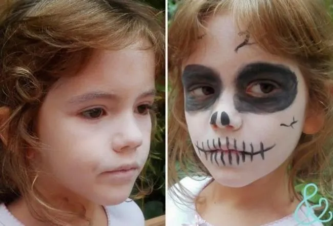 Maquillaje terrorífico para niños (muy fácil) | Mujeres y Madres ...